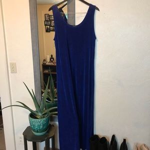 Deep blue maxi dress